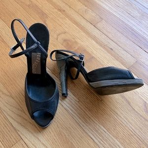 Rare Ferragamo Leather + Metal Shoes